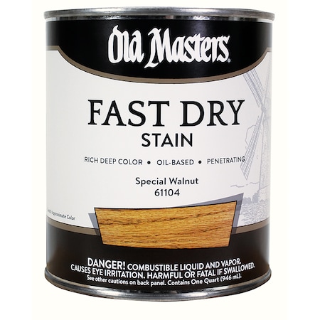 Old Masters 1 Qt Special Walnut Oil-Based Fast Dry Wood Stain 61104